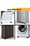 4PCS Extendable Furniture Appliance Rollers with 24 Rollers & Brake – Heavy Duty Mover Tools for Washing Machines, Dryers, Refrigerators, Strong Base Stand, Mobile Wheels, Black - 6