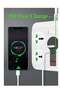 Power Strip Surge Protector with USB - Extension Cord Flat Plug with 4 AC Outlet and 3 USB 1 PD - 4