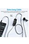 by-M1 Pro II Lavalier Microphone Noise Cancelling Omnidirectional Mic with Monitoring Port for YouTube Tiktok Interview Broadcast Content Creation - 5