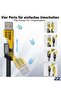 2Pack 4 in 1 Fast Charging Cable, 6.65 Ft, Braided, 65W, USB C USB A and IP - 2