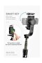 Tripod Selfie stick gimbal stabilizer for smartphones, with wireless remote control, 360° rotating auto balance stabilizer, portable mobile phone holder, for phones (Black) - 5