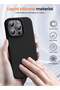 Premium Soft Liquid Silicone Case for iPhone 16 Pro – Silky and Soft Touch Series Full-Body Protective Bumper (Black) - 3