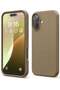 Liquid Silicone iPhone 16 Plus Case Cover - Full Body Protection, Shockproof, Slim, Anti-Scratch, Soft Microfiber Lining (Brown)