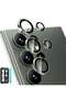 Samsung Galaxy S23 Ultra Camera Lens Protector, 9H Tempered Glass + Aluminum Alloy Ring - Green