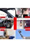Sun Visor Car Cell Phone Holder, 360 Rotating Car Mount Support Clip Bracket, Adjustable Arm - 4