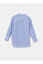 Striped Oversize Women's Shirt Tunic - 6