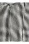 Lcw Everyday Black U-Neck Plaid Waist-Slit Dress - 8