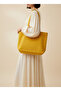 Minimalist Golden Yellow Canvas Tote Bag - 2