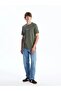 Crew Neck Short Sleeve Printed Combed Cotton Men's T-Shirt (S5) - 2