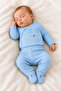 Newborn Organic Cotton Rabbit Printed 2-Piece Baby Set with Side Snap Booties - 2