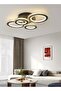 YATAI LIGHTING 3-Color Round LED Ceiling Light Fixture, Modern Black Flush Mount Lamp with Remote Control - 5