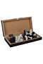Wooden Foldable Chess and Checkers Set with Plastic Pieces - 6
