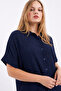 Textured Wrinkled Fabric Soft Double Set Short Sleeve Shirt and Pants Set - 3