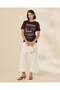 Women Burgundy Printed T-Shirt - 4
