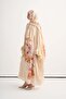 Blime Floral Ruffle Detailed Kaftan Beige - 2
