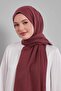 شال تينسل مسطح باللون العنابي - 3