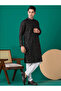 Mens Thread & Sequins Work Cotton Kurta Set - 5