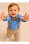 Boy's Salopet Pants Shirt Bow Tie Set - 2