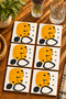 Abstract - Bohemian Themed Modern Set of 6 Coasters - Uv Printing Mdf - 10X10 cm
