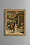 Street Scenery in India - Vintage Patterned Painting - Fine Model