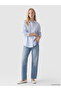 Striped Oversize Oxford Women's Shirt - 2