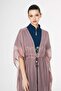Tie-Dye Detailed Powder Color Long Tulle Pareo 1017 - 5