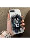 حافظة هاتف متوافقة مع هاتف iPhone 7 Plus مصنوعة من السيليكون وذات حافة صلبة وخلفية صلبة بنمط الأسد - 3