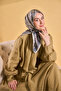 وشاح من الحرير المزخرف بنقشة التويل 11527 نمط مختلط 02-رمادي-حجر - 5
