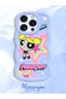 iPhone 15 Pro Max Compatible Case Camera Protector Blue Silicone Couple Phone Case Powerpuff Pattern - 2