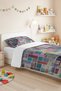 Geometric Gray Colored Single Pique - Bohemian Patchwork Multi-Colored Seasonal Bedspread 160X220 cm - 5