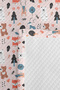 Colorful Forest Animals Children's Room Single Pique Set-Nordic Powder 160X220 cm Bedspread - 7