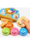Pack of 5 Cute Glitter Dumpling Stress Ball, Squishy Sensory Fidget Toy for Kids and Adults