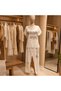 Women's Bohemian Lettered Stamp Detailed Blouse and Trousers Two-Piece Set