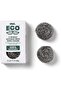 mr. ECO Stainless Steel Wool Pads Odor Stop 2PCS | Heavy Duty Cleaning Pads for Tough Kitchen Cleaning - 2