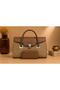 BAGCO Women's Leather Handbag with Matching Wallet | Large Office Work Bag | Rectangular Top Handle Handbag | 37 × 23 × 11 cm