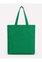 Women's Green Zippered Hand and Shoulder Bag Fabric Tote Bag A9 - 5