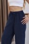 Aurea Women's Comfortable Tencel Pants with Elastic Waist and Wide Legs - 7
