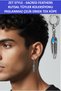 Zet Style "Sacred Feathers" - Sacred Feathers Collection - Men's Stainless Steel Single Earring - Non-Tarnishing, Single Piece