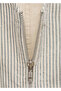 Striped Vest with Zipper - 4