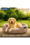 Earth Bound Pet Bed Small - Pink - Premium Waterproof Cushion Bed with Sustainable Filling & Durable Exterior – 50 x 40 x 25 cm - 3