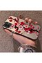 Samsung Galaxy A04 Compatible Silicone Edge Hard Back Case Couple Phone Case with Floral Pattern - 2