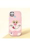 Realme C25Y Compatible Case Camera Protective Pink Silicone Couple Phone Case Cute Patterned