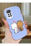 Redmi Note 11 Pro 4g Compatible Case Camera Protector Blue Silicone Couple Phone Case Cute Pattern