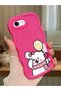iPhone 7 Compatible Case Camera Protector Red Silicone Couple Phone Case Cat Pattern