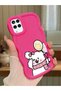 Samsung Galaxy M12 Compatible Case Camera Protector Red Silicone Couple Phone Case Cat Pattern