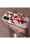 Samsung Galaxy A23 Compatible Silicone Edge Hard Back Case Couple Phone Case with Floral Pattern - 2