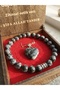 Obsidian Natural Stone Wooden Boxed Necklace and Bracelet Set - 2
