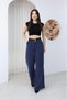 Erera Women's High Waist Wide Leg Tencel Look Pants - with Belt Gift - 5