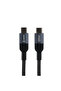 ZX-019 3A USB-C to USB-C Super Fast Charging Cable (1.5m/1500mm) Heavy Duty Braided Data Sync Cord with Smart Chip & Overheat Protection