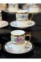 6-Person Porcelain Acar Portia Coffee Cup Set - 2